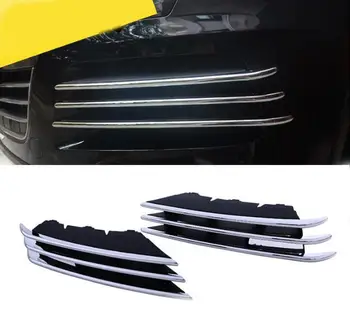 Car styling For VW Touareg 2011 - 2014 high quality Chrome Mesh grille cover trim near front fog light free shipping 
Car styling For VW Touareg 2011 - 2014 high quality Chrome Mesh grille cover trim near front fog light free shipping