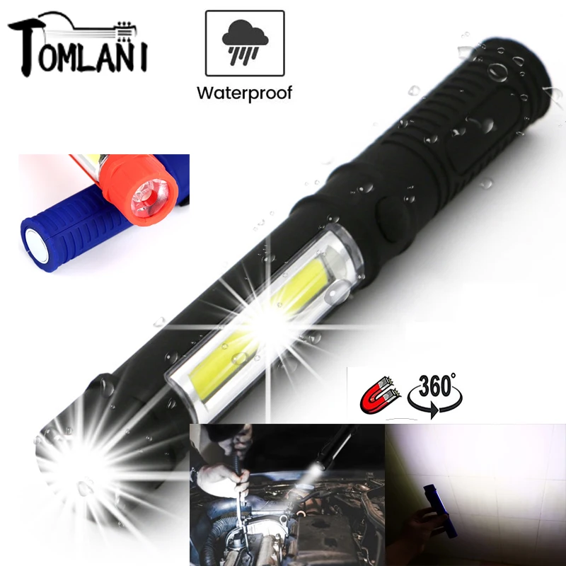 Multifunction LED COB Flashlight Mini Work Light Inspection Torches Pen Holder Magnet Lamp Waterproof Plastic Portable Torch
Multifunction LED COB Flashlight Mini Work Light Inspection Torches Pen Holder Magnet Lamp Waterproof Plastic Portable Torch