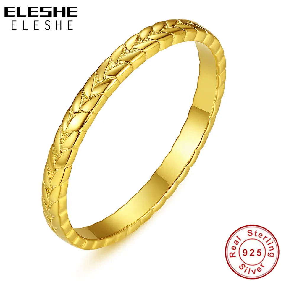 ELESHE 100% 925 Sterling Silver Rings for Women Gold Color Knot Infinity Promise Ring Wedding Engagement Jewelry Christmas Gift
ELESHE 100% 925 Sterling Silver Rings for Women Gold Color Knot Infinity Promise Ring Wedding Engagement Jewelry Christmas Gift