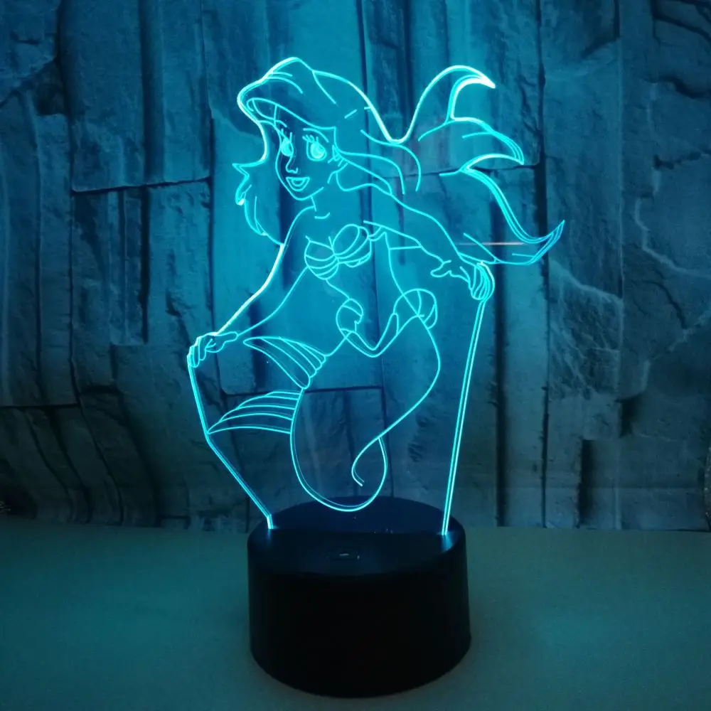 Foreign Trade Hot Selling 3D Night Lamp Mermaid Colorful Touch Remote Control 3D Lamp Household Decoration 3D Small Table Lamp 
Foreign Trade Hot Selling 3D Night Lamp Mermaid Colorful Touch Remote Control 3D Lamp Household Decoration 3D Small Table Lamp