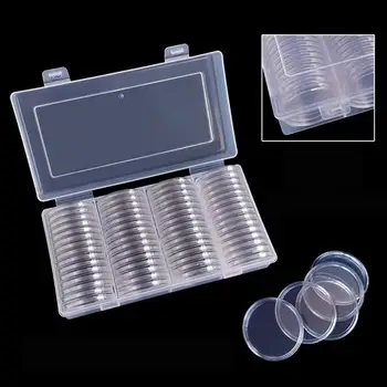 60pcs 8 Sizes Clear Round Coin Capsule Container Storage Box Gold Copper Coins Holder Portable Case Organizer Box For Coin Colle 
60pcs 8 Sizes Clear Round Coin Capsule Container Storage Box Gold Copper Coins Holder Portable Case Organizer Box For Coin Colle