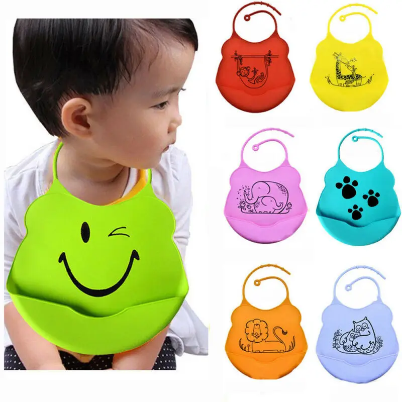 Infant Newborn Kids Baby Silicone Bibs Baby Brup Clothes Solid Cartoon Pattern Feeding Waterproof Saliva Aprons Towel 2-12M
Infant Newborn Kids Baby Silicone Bibs Baby Brup Clothes Solid Cartoon Pattern Feeding Waterproof Saliva Aprons Towel 2-12M