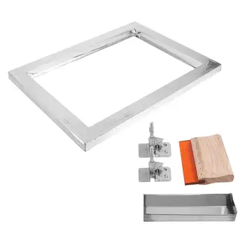 1 Set/5pcs Screen Printing Kit DIY Printing Tools Silk Screen Printing Frame Emulsion Coating Machine Scraper Mesh Clip
1 Set/5pcs Screen Printing Kit DIY Printing Tools Silk Screen Printing Frame Emulsion Coating Machine Scraper Mesh Clip