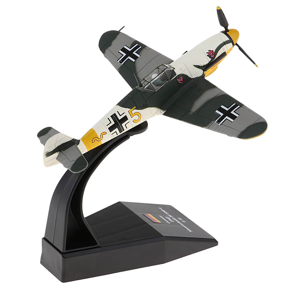 1/72 Diecast Military Fighter Bf-109 / Me-109 Airplane Helicopter DIY Home Decor 1/72 Diecast Military Fighter Bf-109 / Me-109 Airplane Helicopter DIY Home Decor