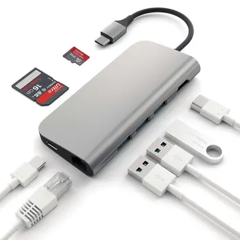 Mosible USB C Hub to HDMI Rj45 Thunderbolt 3 Adapter for MacBook/Air Type-C with PD Card Reader Slot USB 3.0
Mosible USB C Hub to HDMI Rj45 Thunderbolt 3 Adapter for MacBook/Air Type-C with PD Card Reader Slot USB 3.0