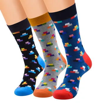Socks Menswear Men Casual Cotton People Plus-sized Foreign Trade Standard Jacquard 
Socks Menswear Men Casual Cotton People Plus-sized Foreign Trade Standard Jacquard