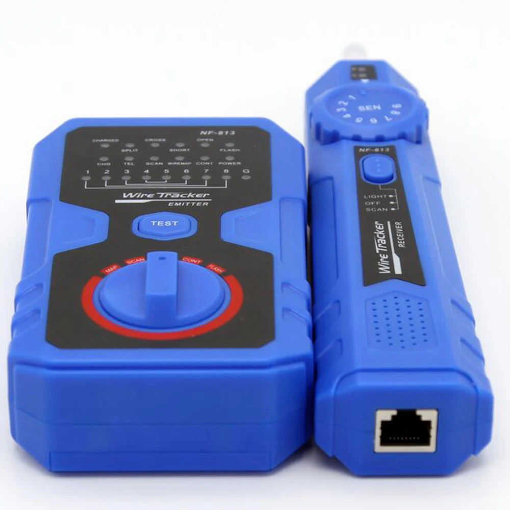 NF-813C Network Cable Tester With 3.7V Li-ion Battery Check RJ45&RJ11&BNC For Ethernet LAN Cable Landline Phone Wire Testing
NF-813C Network Cable Tester With 3.7V Li-ion Battery Check RJ45&RJ11&BNC For Ethernet LAN Cable Landline Phone Wire Testing