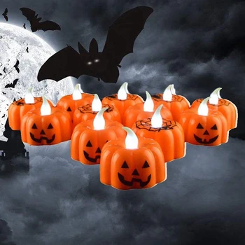 Pumpkin Candles Lamp Electronic Flickering Battery Creative Home Best Gift LED Tealight Romantic Halloween Candles Light
Pumpkin Candles Lamp Electronic Flickering Battery Creative Home Best Gift LED Tealight Romantic Halloween Candles Light