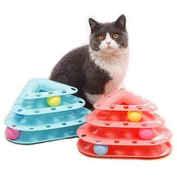 New Pets Interactive Toys Cats Three-tier Turntable Pet Intellectual Track Tower Funny Cat Toy Plate Training Amusement Plate
New Pets Interactive Toys Cats Three-tier Turntable Pet Intellectual Track Tower Funny Cat Toy Plate Training Amusement Plate