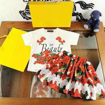 High-end children's clothing suit children's cute suit skirt girls beautiful flowers, lace skirt 
High-end children's clothing suit children's cute suit skirt girls beautiful flowers, lace skirt