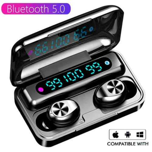 Hot Sell TWS Wireless Bluetooth Earphone Touch control 9D Stereo Headset with mic Sport Earphones Waterproof Earbuds LED display
Hot Sell TWS Wireless Bluetooth Earphone Touch control 9D Stereo Headset with mic Sport Earphones Waterproof Earbuds LED display
