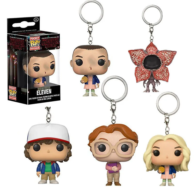Funko Pop Stranger Things Keyring Eleven Barb Dustin Demogorgan Vinyl Figure Dolls Toy Keychains Cute Figure Gifts for Friends
Funko Pop Stranger Things Keyring Eleven Barb Dustin Demogorgan Vinyl Figure Dolls Toy Keychains Cute Figure Gifts for Friends