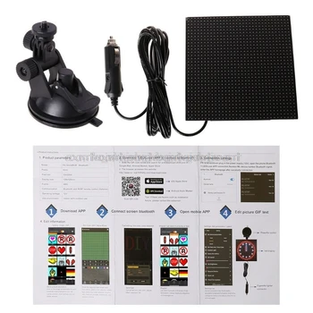 Full color wireless bluetooth App control car LED Display Screen Scrolling LED Sign,Driving instruction,Picture GIF Light N08 19
Full color wireless bluetooth App control car LED Display Screen Scrolling LED Sign,Driving instruction,Picture GIF Light N08 19