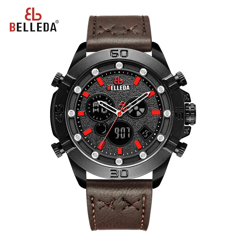 Luxury Men Watch Sport Quartz Dual Display Digital Watch Men Fashion Military Waterproof Chronograph Stop Watch New Arrival 2019 
Luxury Men Watch Sport Quartz Dual Display Digital Watch Men Fashion Military Waterproof Chronograph Stop Watch New Arrival 2019