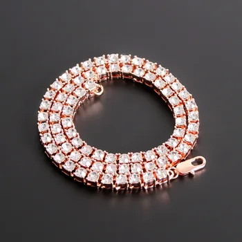Men Necklaces Hip Hop Punk Bling 1 Row Round Cut 5MM Rhinestone Tennis Chain Gold/Rose Gold Black Color Necklace For Women
Men Necklaces Hip Hop Punk Bling 1 Row Round Cut 5MM Rhinestone Tennis Chain Gold/Rose Gold Black Color Necklace For Women