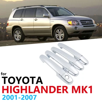 Luxurious Chrome Side Door Handle Cover Trim for Toyota Highlander MK1 2001~2007 Car Accessories Sticker Catch 2002 2003 2004 
Luxurious Chrome Side Door Handle Cover Trim for Toyota Highlander MK1 2001~2007 Car Accessories Sticker Catch 2002 2003 2004