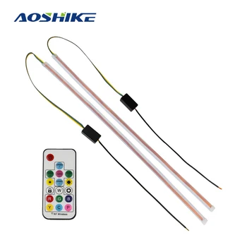 AOSHIKE 2PCS colorful Car LED Daytime Running Light Soft Tube LED Strip Colorful Water Light Guide Car Light Guide Strips Tear
AOSHIKE 2PCS colorful Car LED Daytime Running Light Soft Tube LED Strip Colorful Water Light Guide Car Light Guide Strips Tear