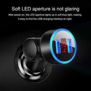 5V 3.1A ABS Fast Multifunction Adapter Auto Car Charger Led Digital Practical For Phone Rotatable Voltage Display Dual USB
5V 3.1A ABS Fast Multifunction Adapter Auto Car Charger Led Digital Practical For Phone Rotatable Voltage Display Dual USB