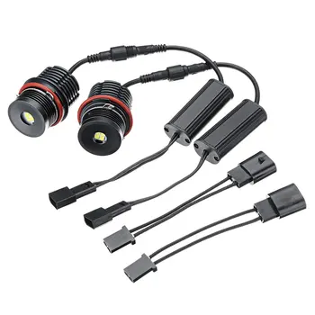 2pcs 80W Angel Eyes Error Free LED Halo Ring Light Bulbs For BMW E39 E53 E60 E63 Super Bright Car Front Light Lamp Headlight Hot
2pcs 80W Angel Eyes Error Free LED Halo Ring Light Bulbs For BMW E39 E53 E60 E63 Super Bright Car Front Light Lamp Headlight Hot