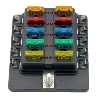 for Car Boat RV 32V 10 Way Blade Type Fusebox Plug Type Holder LED Warning Light Fusebox
for Car Boat RV 32V 10 Way Blade Type Fusebox Plug Type Holder LED Warning Light Fusebox