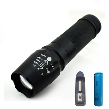 Bright Flash Light XM L2 LED Flashlight High Lumens Torch Lampe Torche Linternas Lamp Protable + 18650 With AC charger
Bright Flash Light XM L2 LED Flashlight High Lumens Torch Lampe Torche Linternas Lamp Protable + 18650 With AC charger