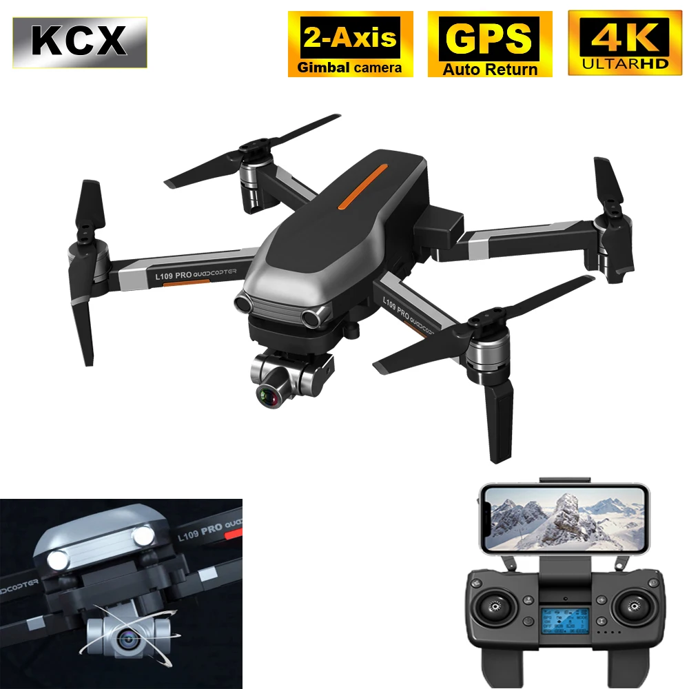 KCX Профессиональный беспилотный летательный аппарат GPS 4K HD 5G WI FI FPV L109PRO
