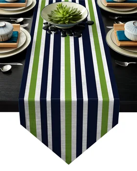 Simple Blue Green Stripes Table Runner Table Flag Home Party Decorative Tablecloth Table Runners for Wedding
Simple Blue Green Stripes Table Runner Table Flag Home Party Decorative Tablecloth Table Runners for Wedding