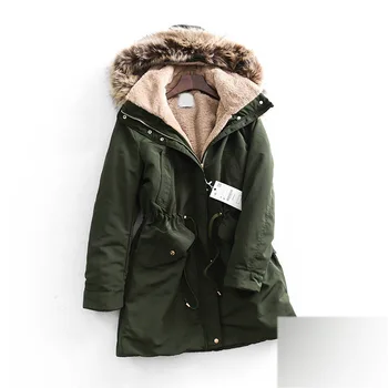 01909 Women's Long Jacket Hooded Big Fur Collar Tight Waist Slim Thick Plus Velvet Solid Color Feminine Coat Women's Park
01909 Women's Long Jacket Hooded Big Fur Collar Tight Waist Slim Thick Plus Velvet Solid Color Feminine Coat Women's Park