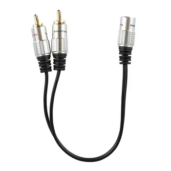 2RCA Revolution 3.5MM Female Y Distributor Adapter Cable 0.25M Aux Phono Jack Adapter Lead Oxygen-Free Copper
2RCA Revolution 3.5MM Female Y Distributor Adapter Cable 0.25M Aux Phono Jack Adapter Lead Oxygen-Free Copper