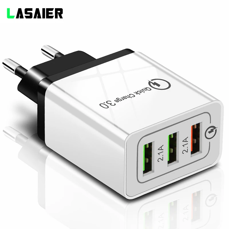 Quick Charge 3.0 USB Charger 5V 2.4A QC3.0 Fast Charging Cable USB Wall Charger for iPhone Samsung Xiaomi Mobile Phone Charger
Quick Charge 3.0 USB Charger 5V 2.4A QC3.0 Fast Charging Cable USB Wall Charger for iPhone Samsung Xiaomi Mobile Phone Charger