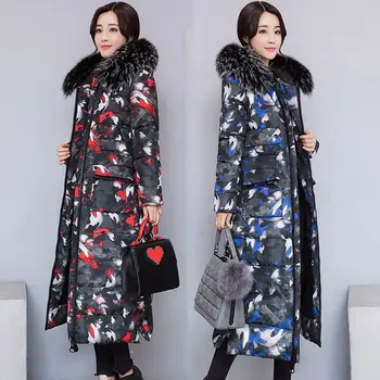 2020 Women Winter Long Floral Parka Jacket Abrigos Mujer Invierno Hooded Fur Collar Coat Print Cotton Camouflage Outwear
2020 Women Winter Long Floral Parka Jacket Abrigos Mujer Invierno Hooded Fur Collar Coat Print Cotton Camouflage Outwear