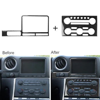 2pcs Carbon Fiber Decoration Cover Trims GPS Navigation Panel + AC Panel Sticker For Nissan GT-R R35 08-16 Styling Protection
2pcs Carbon Fiber Decoration Cover Trims GPS Navigation Panel + AC Panel Sticker For Nissan GT-R R35 08-16 Styling Protection