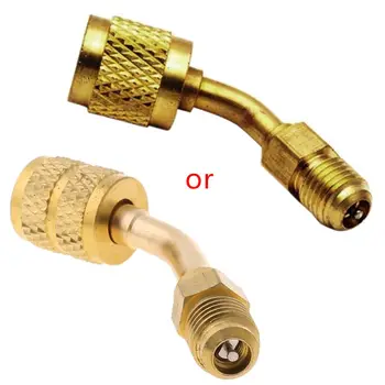 Ductless Mini Split System Charging Vacuum Port Adapter Swivel Type, 5/16 Female, 1/4 Male SAE 
Ductless Mini Split System Charging Vacuum Port Adapter Swivel Type, 5/16 Female, 1/4 Male SAE