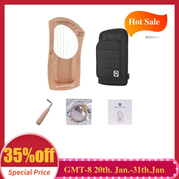 Walter.t 7-String Wooden Lyre Harp Metal Strings Birch Solid Wood String Instrument with Carry Bag WH06
Walter.t 7-String Wooden Lyre Harp Metal Strings Birch Solid Wood String Instrument with Carry Bag WH06