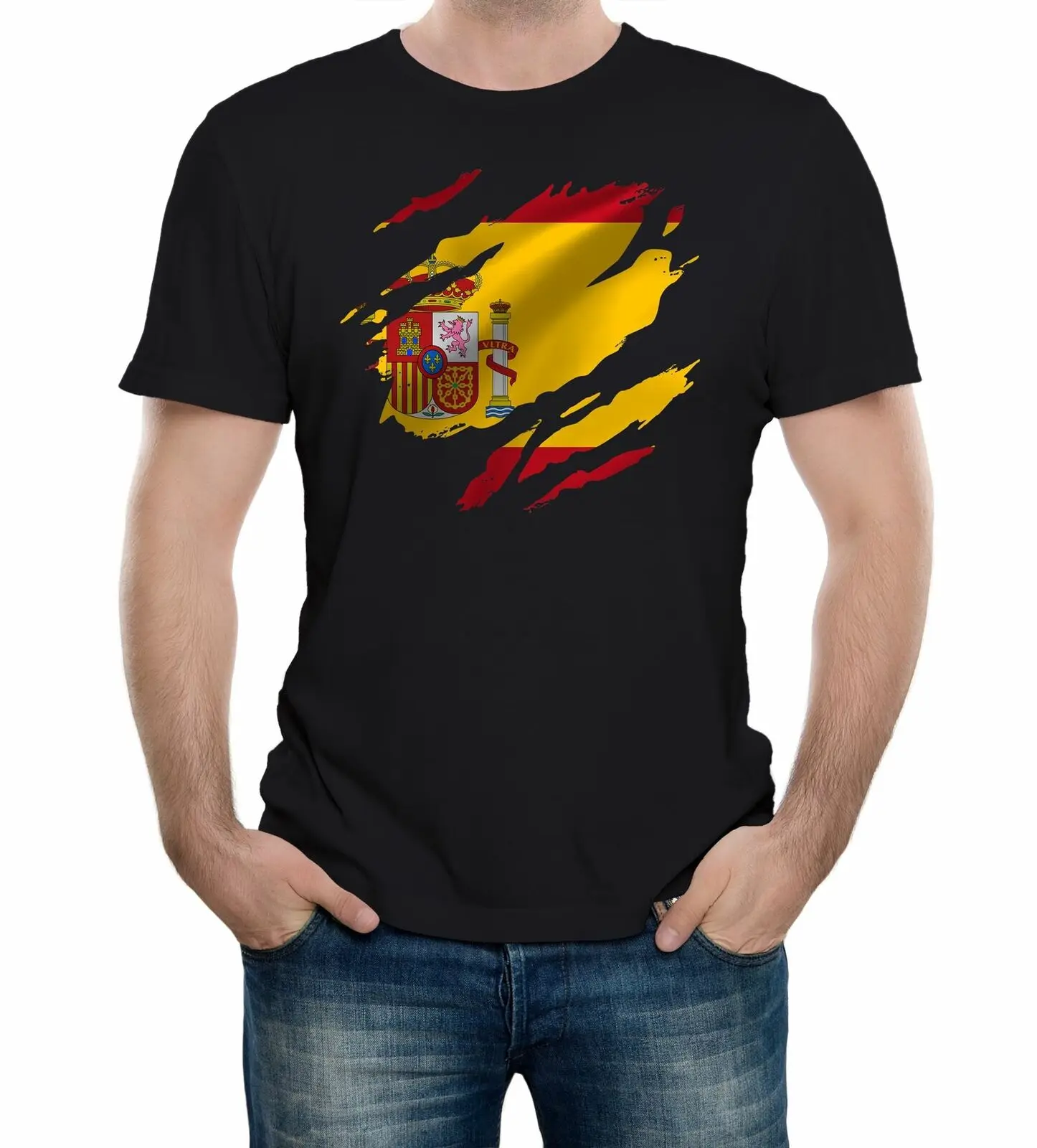 Torn Spain Flag, Spanish Country Pride T-Shirt. Summer Cotton Short Sleeve O-Neck Men's T Shirt New S-3XL
Torn Spain Flag, Spanish Country Pride T-Shirt. Summer Cotton Short Sleeve O-Neck Men's T Shirt New S-3XL