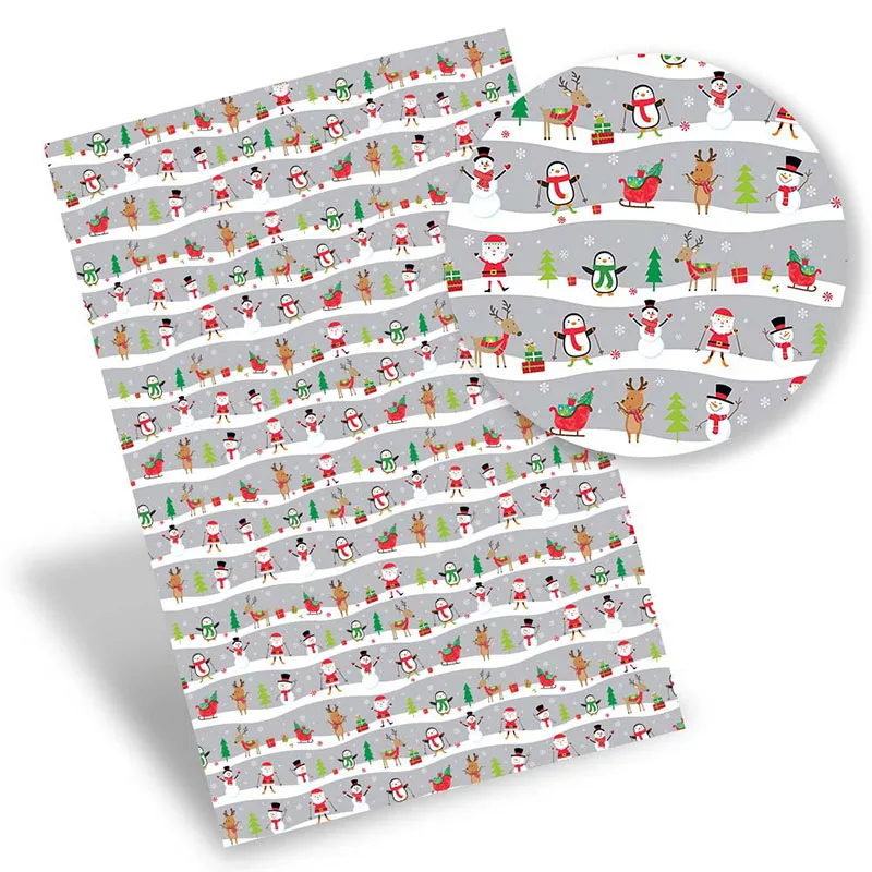 Christmas Faux Leather Sheets Printed Vinyl Fabric Synthetic Leather DIY Handbag Bows Making Material 22*30cm/A4 0.8mm 1pc
Christmas Faux Leather Sheets Printed Vinyl Fabric Synthetic Leather DIY Handbag Bows Making Material 22*30cm/A4 0.8mm 1pc