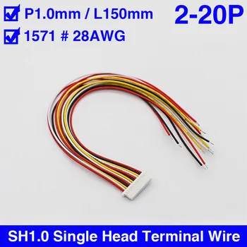 SH1.0 spacing Terminal wire harness Single end / head connecting 150 mm color electron cable 2P/3P/4P/5P/6P/7P/8P~20Pin
SH1.0 spacing Terminal wire harness Single end / head connecting 150 mm color electron cable 2P/3P/4P/5P/6P/7P/8P~20Pin