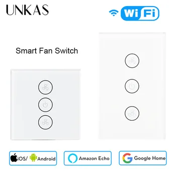 UNKAS Tuya Smart Life WiFi Smart Ceiling Fan Switch APP Remote Timer and Speed Control Compatible with Alexa and Google Home
UNKAS Tuya Smart Life WiFi Smart Ceiling Fan Switch APP Remote Timer and Speed Control Compatible with Alexa and Google Home