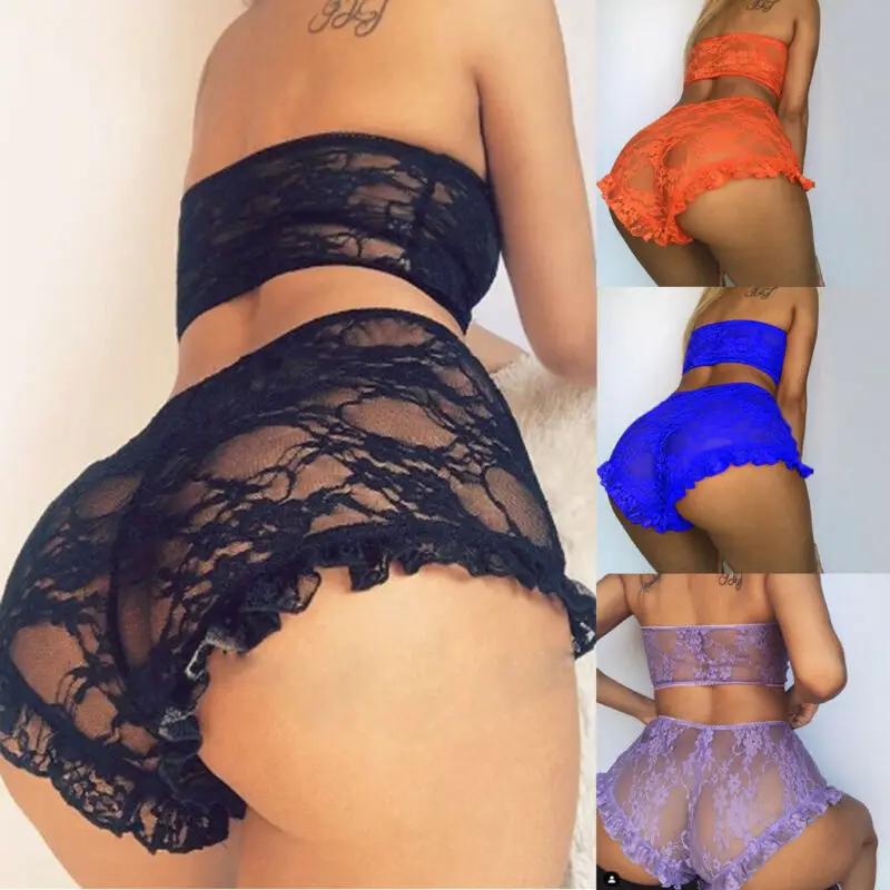 Sexy Women Lace Tulle Set Ruffle Sleepwear Babydoll Ladies Sexy Bandeau Underwear Nightwear Exotic Sets Hot
Sexy Women Lace Tulle Set Ruffle Sleepwear Babydoll Ladies Sexy Bandeau Underwear Nightwear Exotic Sets Hot