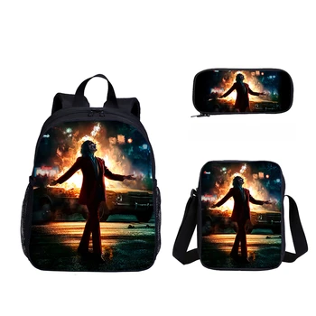 Fashion Joker 3PC Set School Backpack Movie The Clown Printing Mochila Students School Bags Cartoon Anime Toddler Cute Bookbags
Fashion Joker 3PC Set School Backpack Movie The Clown Printing Mochila Students School Bags Cartoon Anime Toddler Cute Bookbags