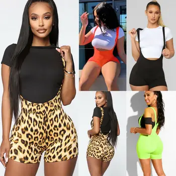 Women's Sleeveless Short Romper Jumpsuit Bodysuit Stretch Leotard Top Blouse New 
Women's Sleeveless Short Romper Jumpsuit Bodysuit Stretch Leotard Top Blouse New
