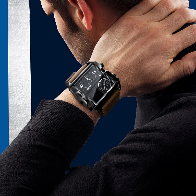TurnFinger Business Men's Electronic Watch Square Dial Multi-function Comfortable Belt Waterproof Sports Outdoor Fashion Leisure
TurnFinger Business Men's Electronic Watch Square Dial Multi-function Comfortable Belt Waterproof Sports Outdoor Fashion Leisure