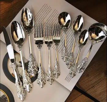 High quality 10pcs/set Tableware Set Silver plated Cutlery Set Western Food Tableware Luxury Fork Teaspoon Knife Set BB50CJ
High quality 10pcs/set Tableware Set Silver plated Cutlery Set Western Food Tableware Luxury Fork Teaspoon Knife Set BB50CJ