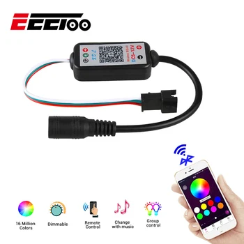 Bluetooth RGB Controller DC5V-24V Bluetooth LED Controller for RGB LED Pixel Strip Lights IOS and Android System APP Control
Bluetooth RGB Controller DC5V-24V Bluetooth LED Controller for RGB LED Pixel Strip Lights IOS and Android System APP Control