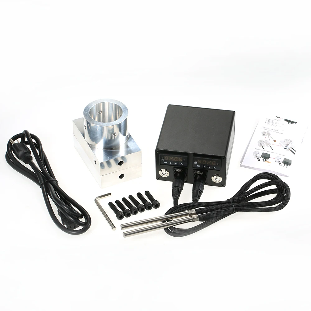 Rosin Press 3*5" Plates Duty Double PID Controller Heating Aluminium Plate Electric Temperature Controller Box Rosin Plate Kit
Rosin Press 3*5" Plates Duty Double PID Controller Heating Aluminium Plate Electric Temperature Controller Box Rosin Plate Kit