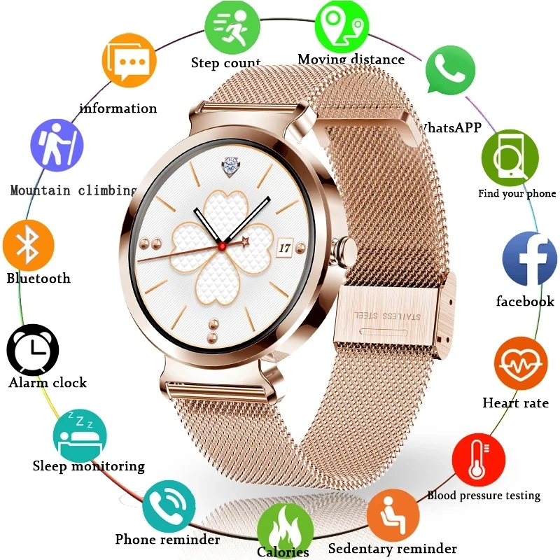 LIGE New Women Smartwatches Multi-Function Bracelet Smart Watch Waterproof Sports Fitness Tracker For Android Female Watches
LIGE New Women Smartwatches Multi-Function Bracelet Smart Watch Waterproof Sports Fitness Tracker For Android Female Watches