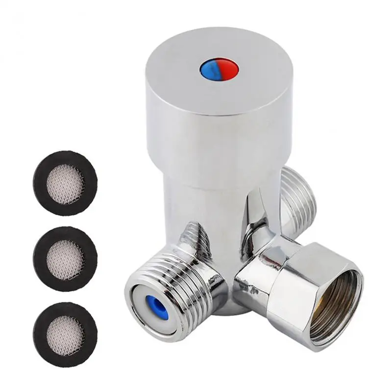 G1/2 Hot Cold Water Mixing Valve Thermostatic Mixer Temperature Control for Automatic Faucet
G1/2 Hot Cold Water Mixing Valve Thermostatic Mixer Temperature Control for Automatic Faucet