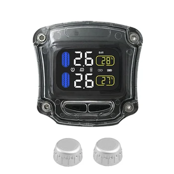 Motorcycle Tire Pressure Monitoring System TPMS with 2 Sensor for Motor Bike NJ88
Motorcycle Tire Pressure Monitoring System TPMS with 2 Sensor for Motor Bike NJ88