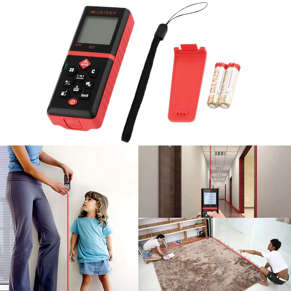 Laser rangefinder distance meter 120M 100M 80M 60M 40M laser tape range finder build measure digital ruler trena roulette
Laser rangefinder distance meter 120M 100M 80M 60M 40M laser tape range finder build measure digital ruler trena roulette