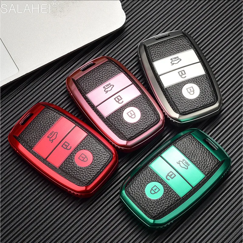 Colorful TPU Leather Smart Car Key Case Cover For Kia KX3/KX5/K3S/RIO/Ceed/Cerato/Optima/K5/Sportage/Sorento L72 Car Accessories
Colorful TPU Leather Smart Car Key Case Cover For Kia KX3/KX5/K3S/RIO/Ceed/Cerato/Optima/K5/Sportage/Sorento L72 Car Accessories